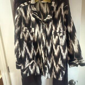 Women’s Chico’s : Jacket; Size 3  Crop Pants Sze 2.5